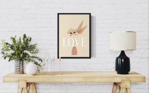 Affiche Floral LOVE n°4 – Image 2