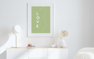 Affiche Silhouette LOVE – Image 2