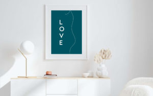 Affiche Silhouette LOVE – Image 3