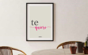 Affiche "te quiero" à personnaliser – Image 2