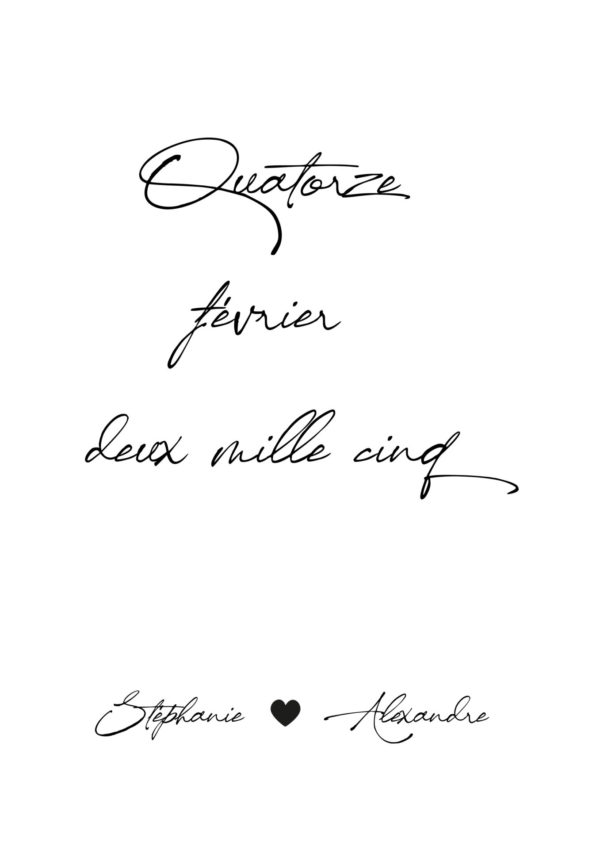 Affiche Date rencontre à personnaliser