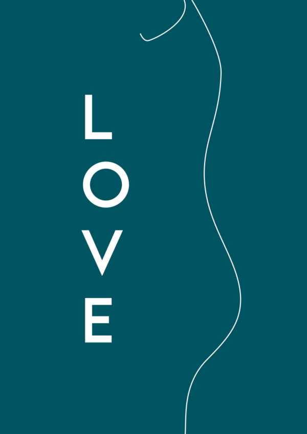 Affiche Silhouette LOVE